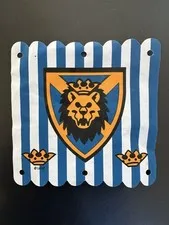 LEGO Lion Kingdom Castle Cloth Tapestry w/ lion head print vintage