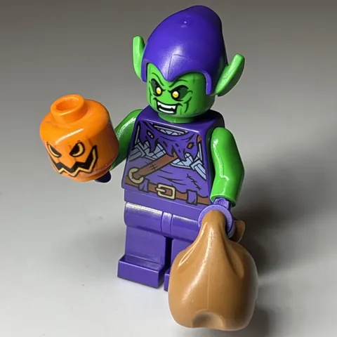 Lego Green Goblin Minifigure sh0813 Marvel Super Heroes 76293 CMF Lot Retired 