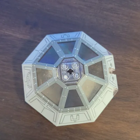 LEGO Windscreen 10 x 10 x 4 Canopy Octagonal with TIE Advanced Pattern Set 10175