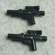 LEGO 58247 Minifigure Weapon Gun Blaster Star Wars Standard Black x2 Genuine