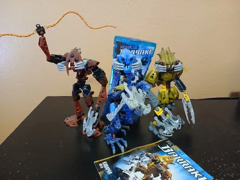 Bionicle Barraki Lot: Takadox, Carapar, Kalmah all complete