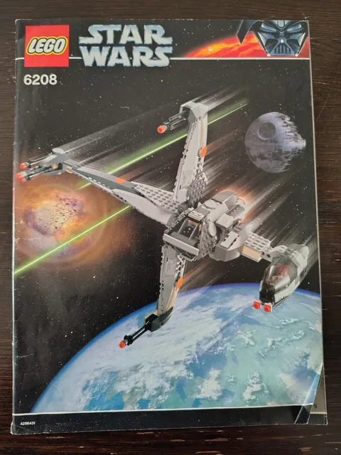 LEGO Star Wars: B-wing Fighter (6208) Manual Only Vintage