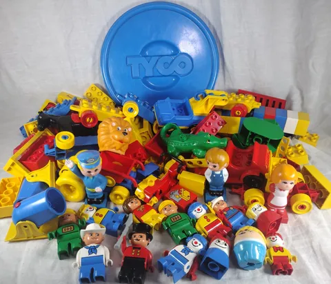 Vintage LEGO Duplo & TYCO Circus Zoo Lot Ringmaster Clowns Figures Animals