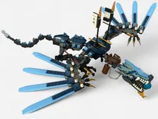 Lego Ninjago 2521 Lightning Dragon Battle DRAGON ONLY 99% Complete