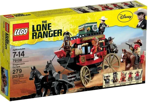 LEGO 79108 The Lone Ranger Stagecoach Escape 279pcs Sealed New