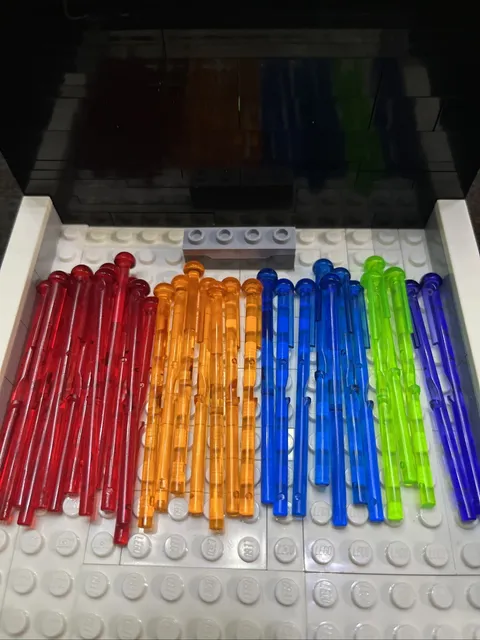 Lot Of 30 Lego 8L With Round End Spring Shooter Dart + Bonus Spring Shooter