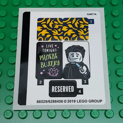 LEGO Sticker Sheet for Set 21319 F·R·I·E·N·D·S Central Perk New Authentic Decals