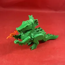 LEGO Green Dragon Figure Missing Wings Nice Shape