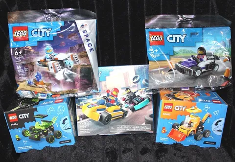5 Lego City Sets - 2 Bags 30663 & 30589 And 3 Box Sets 60483, 60484 & 60400 -New