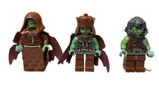LEGO Castle 7097 minifigures Grim Reaper queen wizard Troll King