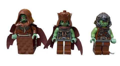 LEGO Castle 7097 minifigures Grim Reaper queen wizard Troll King