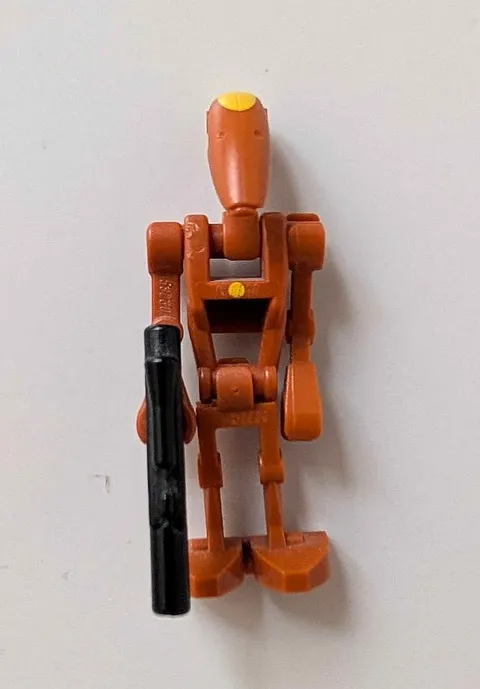 LEGO® Minifigure sw0482 - Battle Droid Commander (Dark Orange w/ Dot), Star Wars