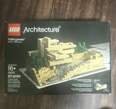 LEGO Architecture 21005 Fallingwater 811pc 16+ Complete Set w/ Box & Manual