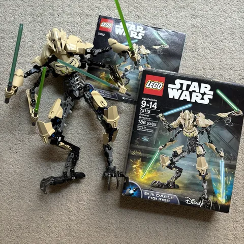 100% COMPLETE W/ BOX LEGO Star Wars General Grievous 75112 Buildable Figure 2015