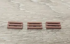 Lego 2412b 15561 Sand Red Tile Modified 1 x 2 Grille with Bottom Groove Lot Of 3