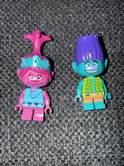 Lego Poppy And Branch Lot Of 2 41252 41256 Trolls World Tour Minifigure