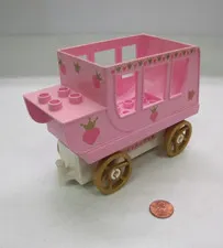 Vintage Lego Duplo PINK CARRIAGE STAGECOACH for PRINCESS CASTLE PRINCESS SET
