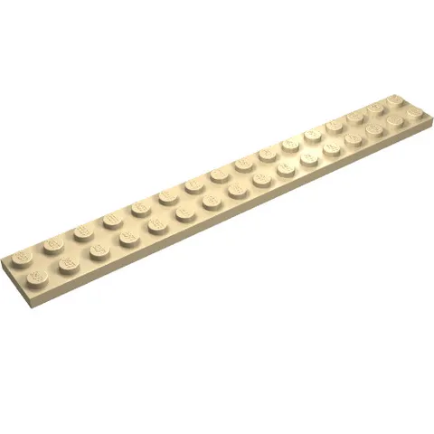 10x LEGO® Part 4282 - Plate 2 x 16