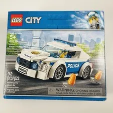 LEGO City 60239 Police Patrol Car 92pcs Traffic Cones NEW Sealed Box Has Wear