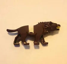 LEGO Warg Figure, Black Nose, Used Great Condition