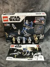 LEGO Minifigure LOT Star Wars Clone Trooper 501st With Box Manual 75280.