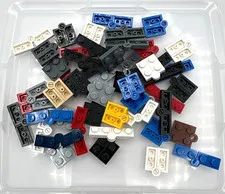 LEGO bulk lot of 50 flat 1x2 hinge specialty modified pieces castle Star Wars