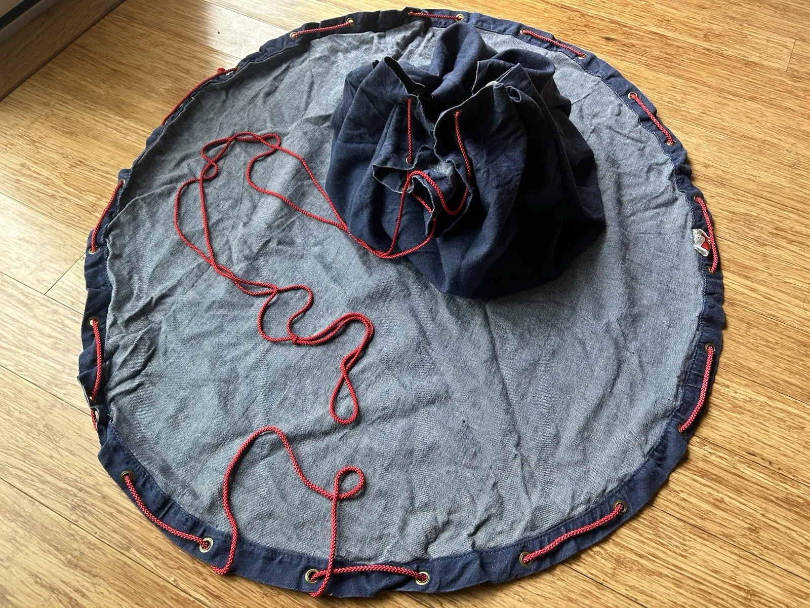 Qty 2 x LEGO Vintage Denim Drawstring Storage Bag 786, 787, 789, 1091, 1129