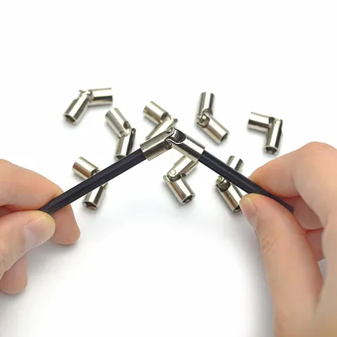 4pcs Technic Parts for Lego 61903 metal universal joint 9244 Building Blocks Set