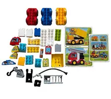 LEGO DUPLO 10816 Trucks Bulk Lot w/ Vehicles & Cards