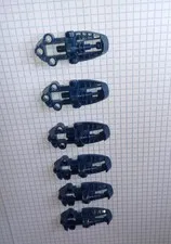 6 Bionicle Lego Part 47298 Dark Blue Foot Feet Toa Metru style, u get 6 pieces