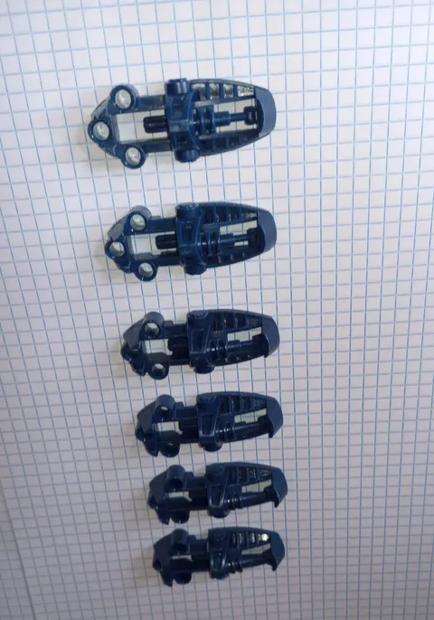 6 Bionicle Lego Part 47298 Dark Blue Foot Feet Toa Metru style, u get 6 pieces