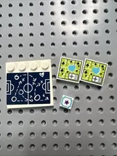 LEGO Friends 41330 Stephanie’s Soccer Practice Parts Lot of 4 Replacement Tile
