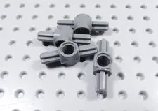 LEGO Lot of 4 Dark Bluish Gray Technic Axle Pin Connector 2 Axles BP