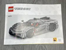 LEGO Technic 42173 Koenigsegg Jesko Grey Hypercar Instruction Manual Booklet