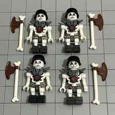 LEGO Ninjago Skeleton Minifigure Lot of 4 Chopov 2114 D4 61