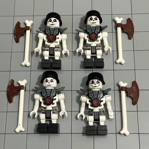 LEGO Ninjago Skeleton Minifigure Lot of 4 Chopov 2114 D4 61