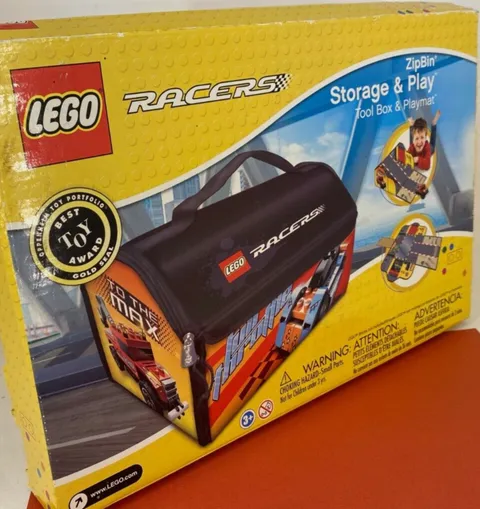☆ Lego Racers ☆ ZipBin Storage & Play : Tool Box & Play Mat - Carry Case