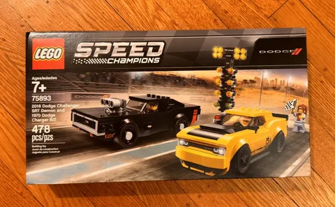 LEGO SPEED CHAMPIONS: 2018 Dodge Challenger SRT Demon and 1970 Charger *SEALED*