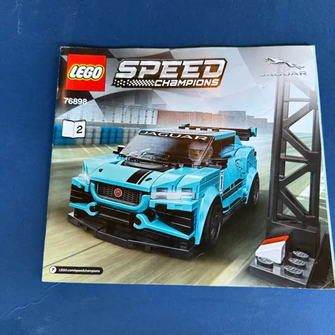 Lego 76898 Speed Champions Jaguar Instruction Manual Booklet Only