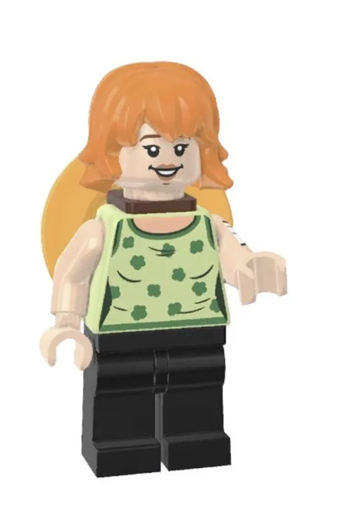 LEGO One Piece 75638  Minifigure - Nami Yellowish Green top, Straw Hat