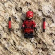 LEGO Daredevil Minifigure Custom Pad Printed