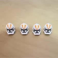 GCC Custom Replica 212th Attack Battalion Minifigure Helmets Lot of 4