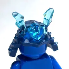 Lego - Minifigure Headgear - Blue Helemt, Samurai / Ninja