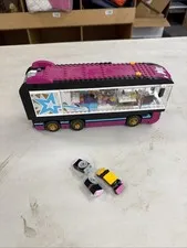 Lego Friends Pop Star Tour Bus 41106 Incomplete Set No Box Or Book 2 Minifigs