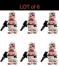 LEGO Star Wars Shock Trooper Clone Minifigure Coruscant Guard Lot of 6 NEW
