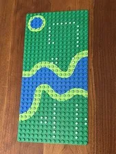Vintage 90s LEGO 16x32 Printed River Baseplate Forestmen’s Crossing 6071 Retired