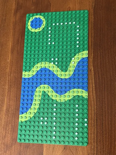 Vintage 90s LEGO 16x32 Printed River Baseplate Forestmen’s Crossing 6071 Retired