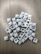 LEGO 3024 1x1 Light Bluish Gray Plates Mosaic Parts 45pcs