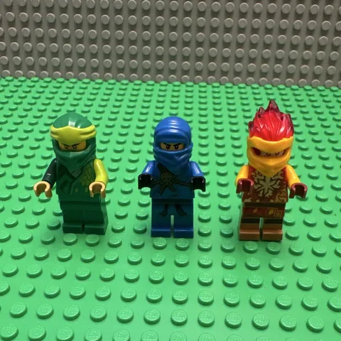 LEGO NINJAGO Minifigures Lot of 3 Lloyd, Cole, and Kai