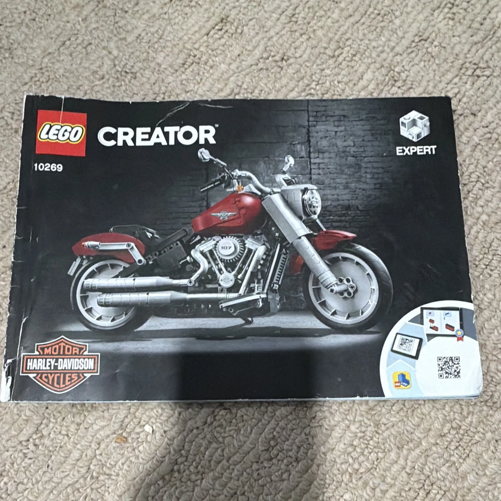 LEGO Creator Expert Harley-Davidson Fat Boy 10269 Illustrated Manual Booklet